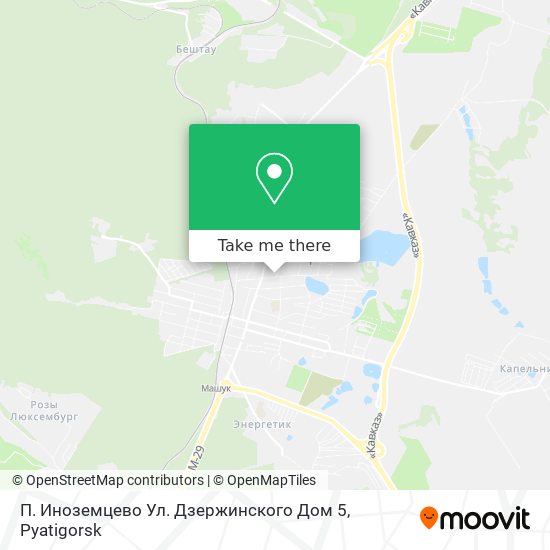 П. Иноземцево Ул. Дзержинского Дом 5 map