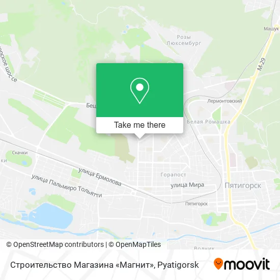 Строительство Магазина «Магнит» map
