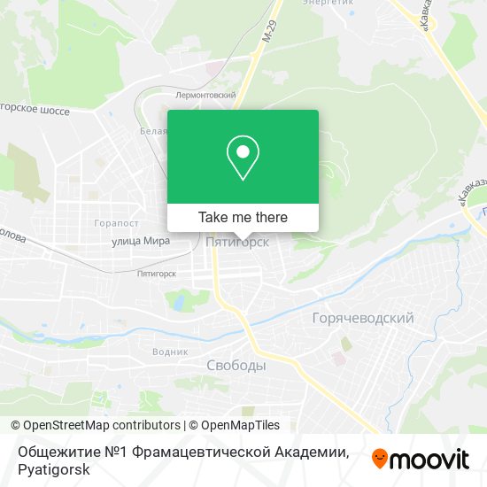 Общежитие №1 Фрамацевтической Академии map