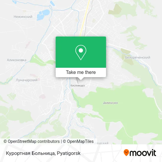 Курортная Больница map