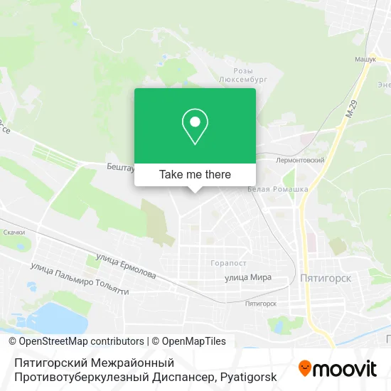 Пятигорский Межрайонный Противотуберкулезный Диспансер map