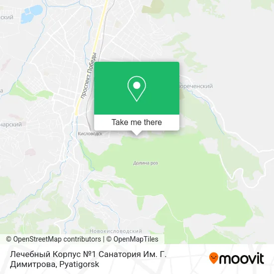 Лечебный Корпус №1 Санатория Им. Г. Димитрова map