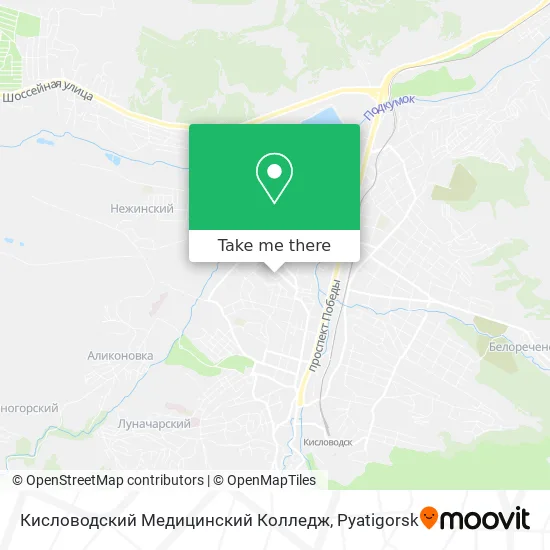 Кисловодский Медицинский Колледж map