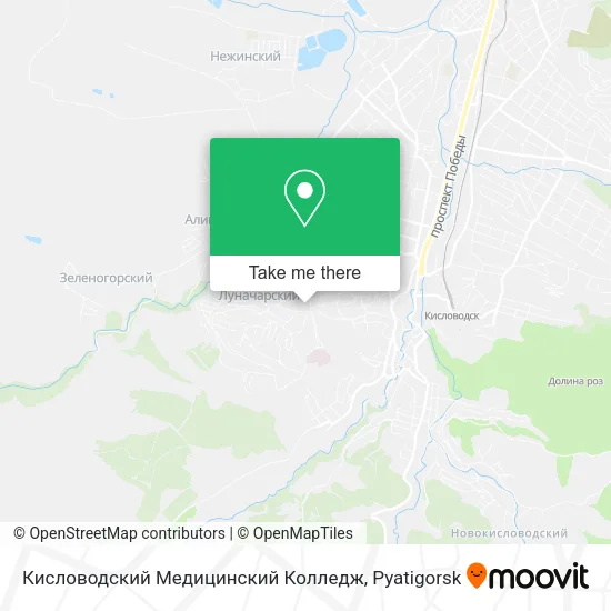 Кисловодский Медицинский Колледж map