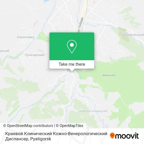 Краевой Клинический Кожно-Венерологический Диспансер map