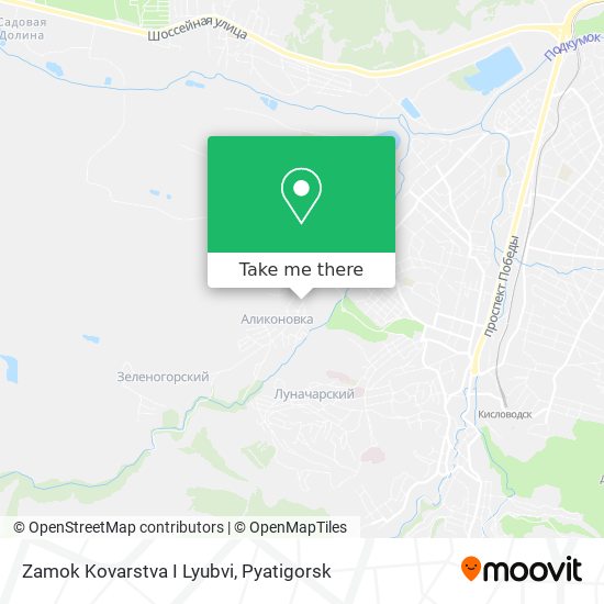 Zamok Kovarstva I Lyubvi map