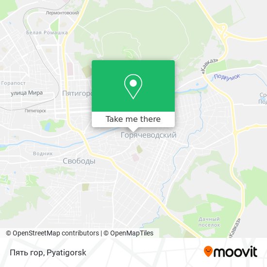 Пять гор map