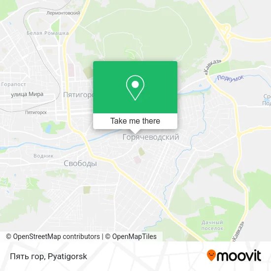 Пять гор map