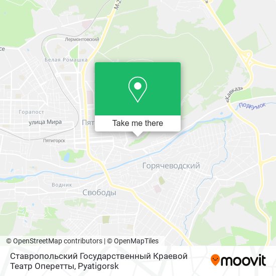 Ставропольский Государственный Краевой Театр Оперетты map