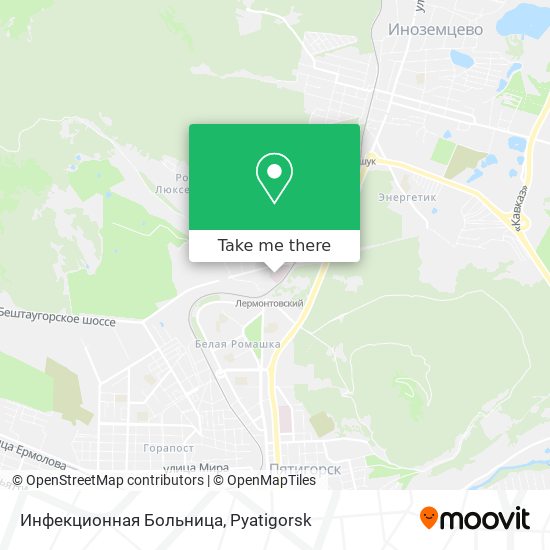 Инфекционная Больница map
