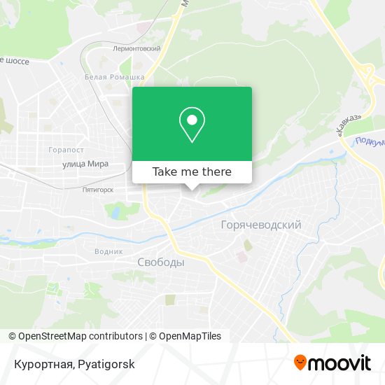 Курортная map