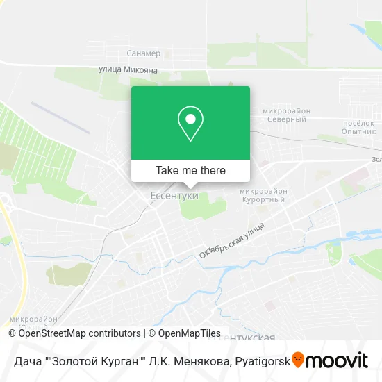 Дача ""Золотой Курган"" Л.К. Менякова map