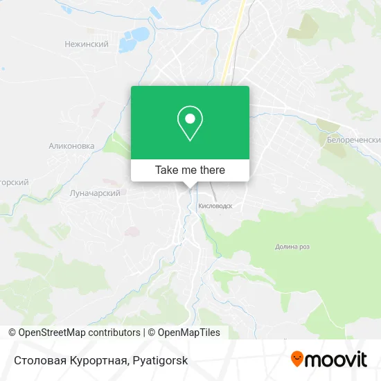 Столовая Курортная map