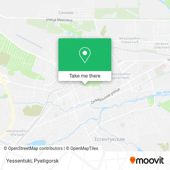 Yessentuki map