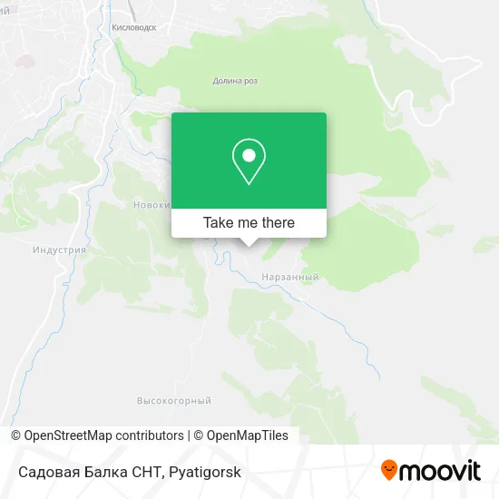 Садовая Балка СНТ map