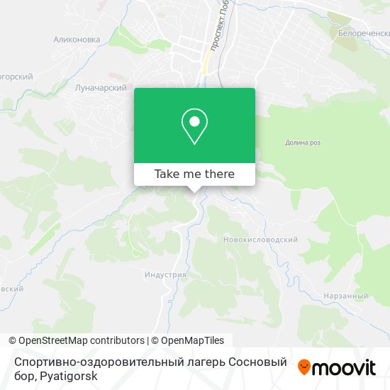 Спортивно-оздоровительный лагерь Сосновый бор map