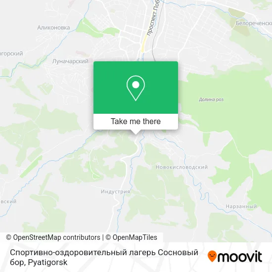 Спортивно-оздоровительный лагерь Сосновый бор map