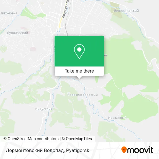 Лермонтовский Водопад map
