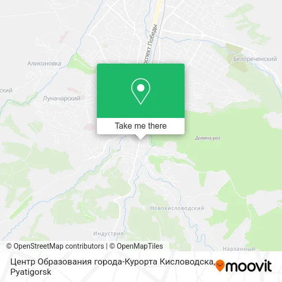 Центр Образования города-Курорта Кисловодска map