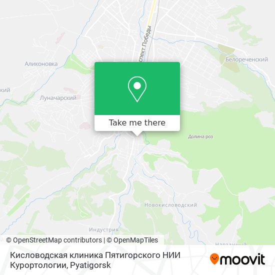 Кисловодская клиника Пятигорского НИИ Курортологии map