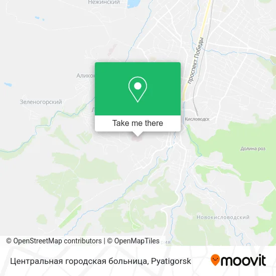 Центральная городская больница map