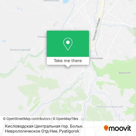 Кисловодская Центральная гор. Больн. Неврологическое Отд-Ние map