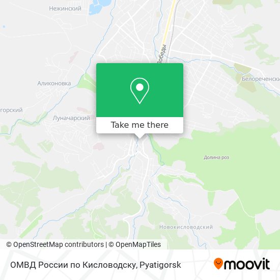 ОМВД России по Кисловодску map