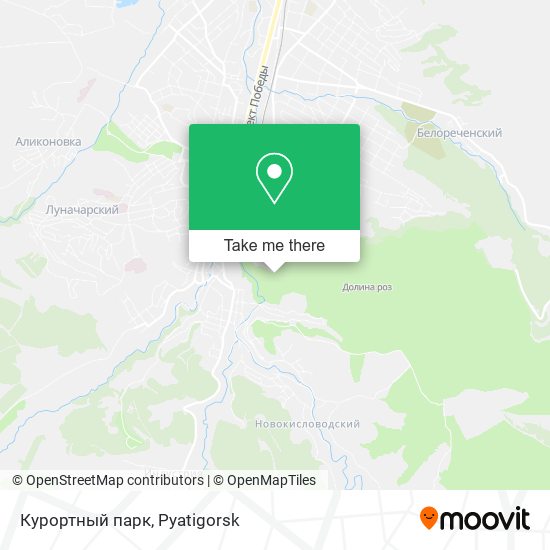 Курортный парк map