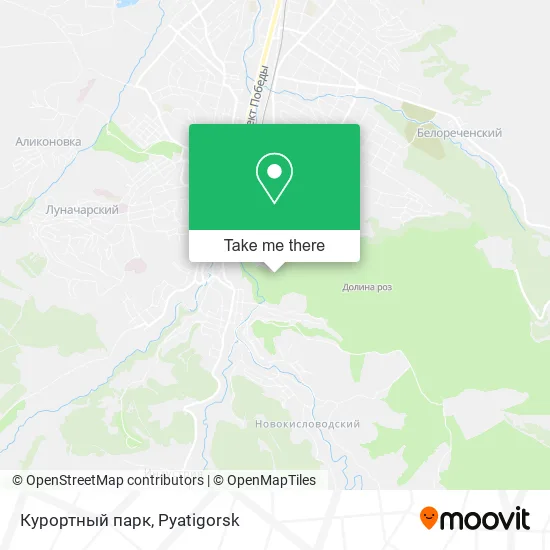 Курортный парк map