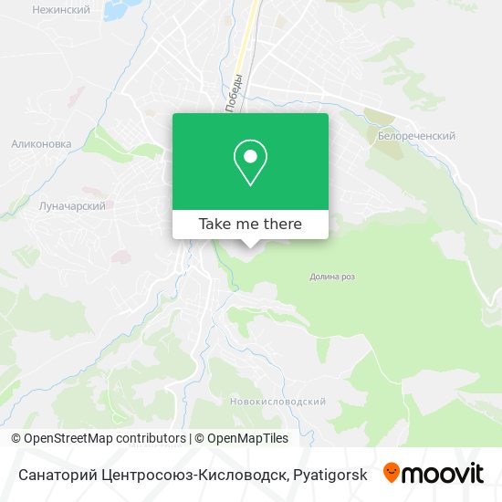 Санаторий Центросоюз-Кисловодск map