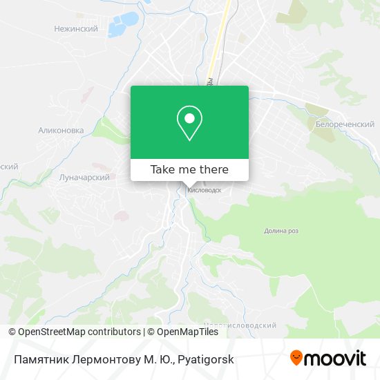 Памятник Лермонтову М. Ю. map