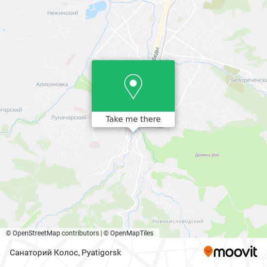 Санаторий Колос map