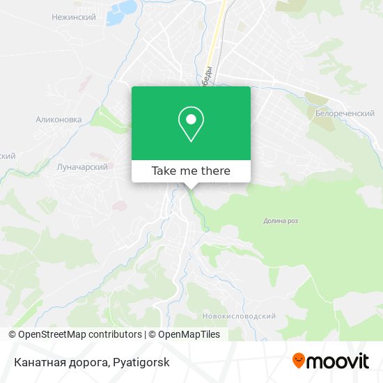 Канатная дорога map