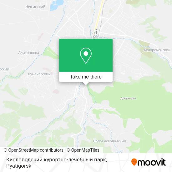 Кисловодский курортно-лечебный парк map