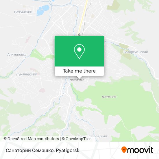 Санаторий Семашко map