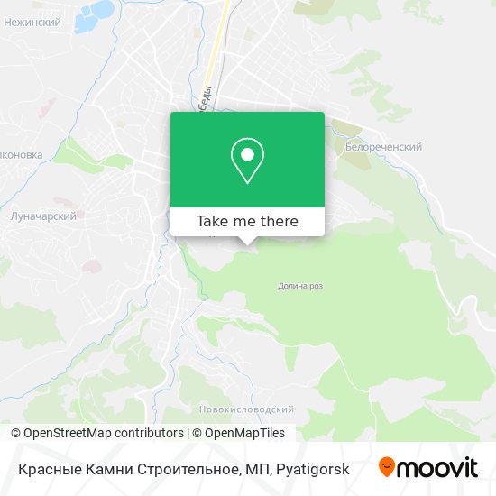 Красные Камни Строительное, МП map
