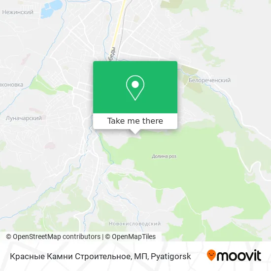Красные Камни Строительное, МП map