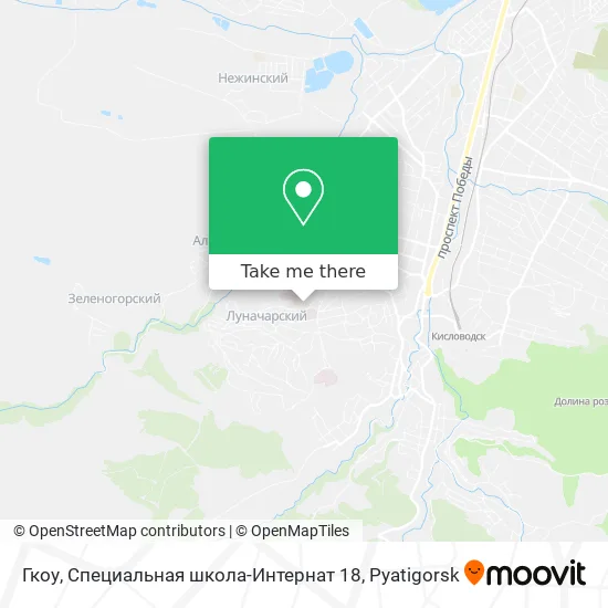 Гкоу, Специальная школа-Интернат 18 map