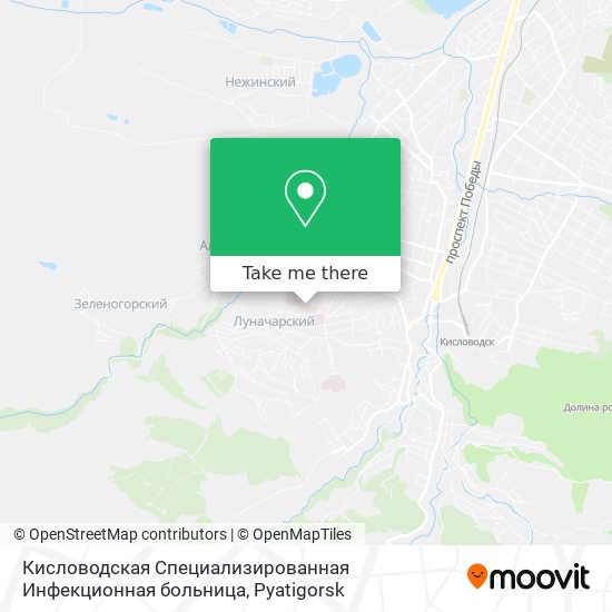 Кисловодская Специализированная Инфекционная больница map