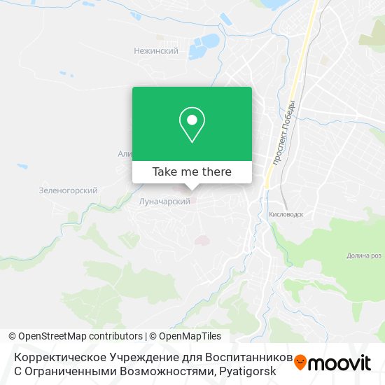 Корректическое Учреждение для Воспитанников С Ограниченными Возможностями map
