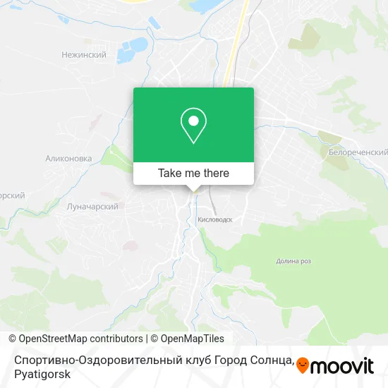 Спортивно-Оздоровительный клуб Город Солнца map