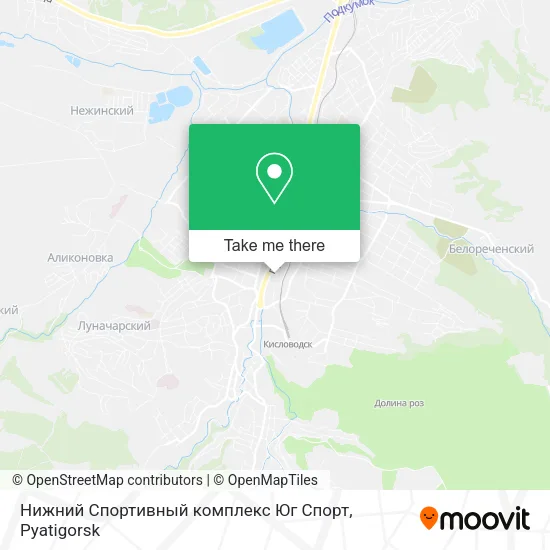 Нижний Спортивный комплекс Юг Спорт map