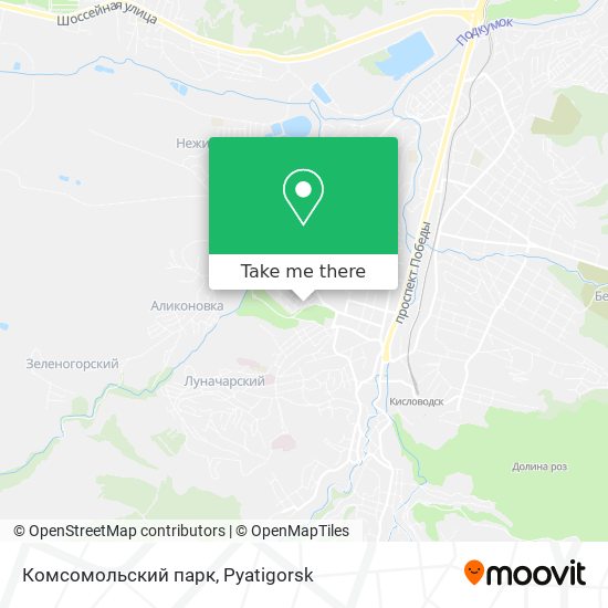 Комсомольский парк map