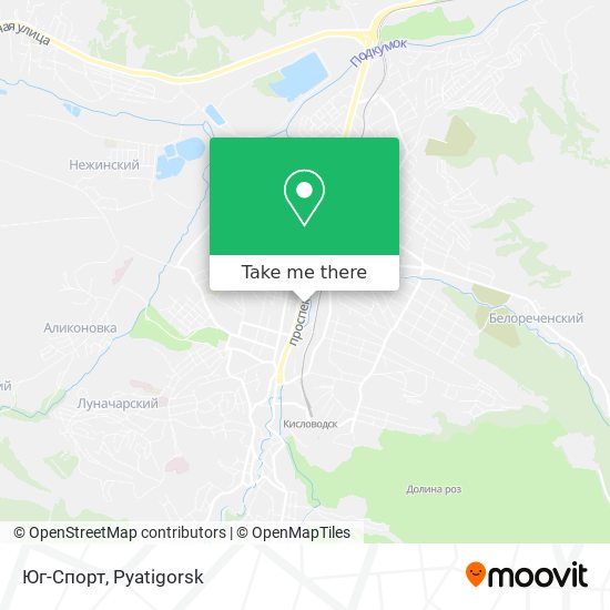 Юг-Спорт map