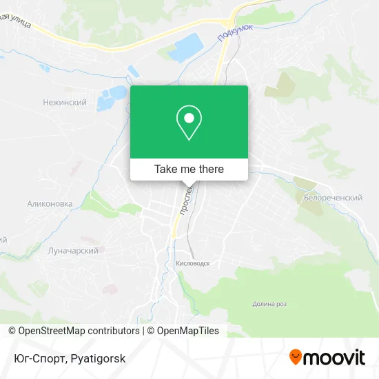 Юг-Спорт map