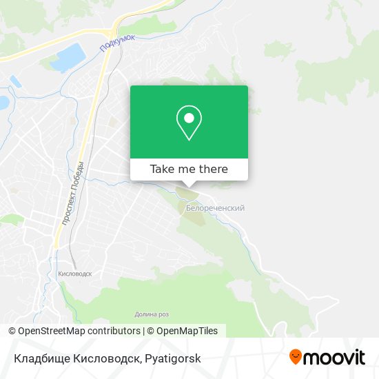 Кладбище Кисловодск map
