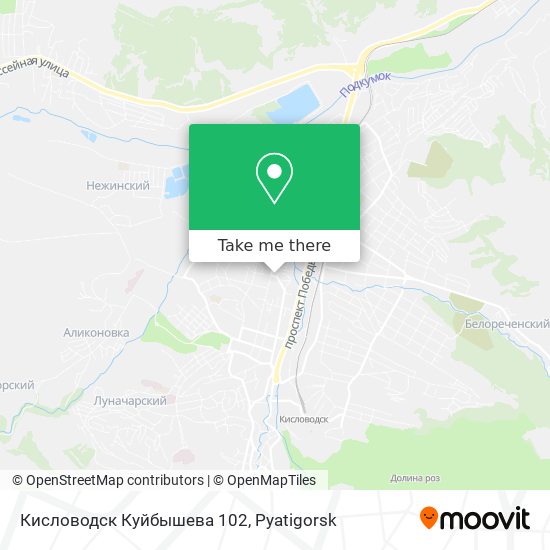 Кисловодск Куйбышева 102 map