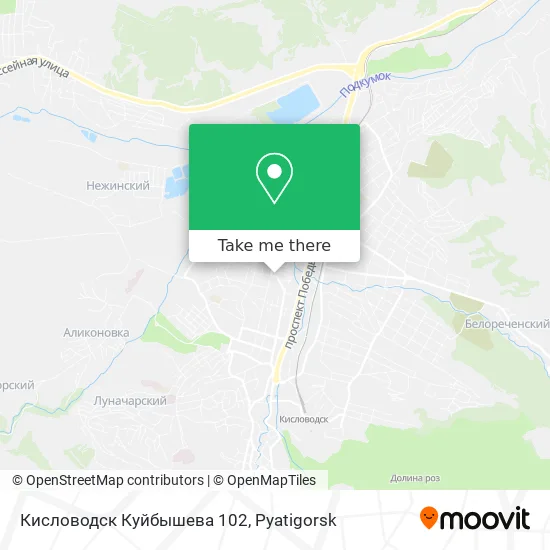 Кисловодск Куйбышева 102 map
