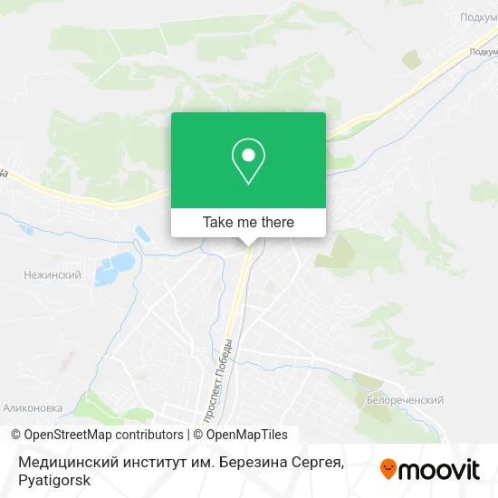 Медицинский институт им. Березина Сергея map
