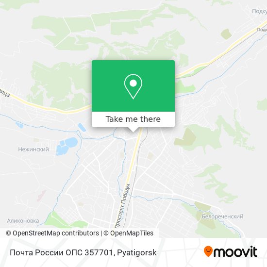 Почта России ОПС 357701 map